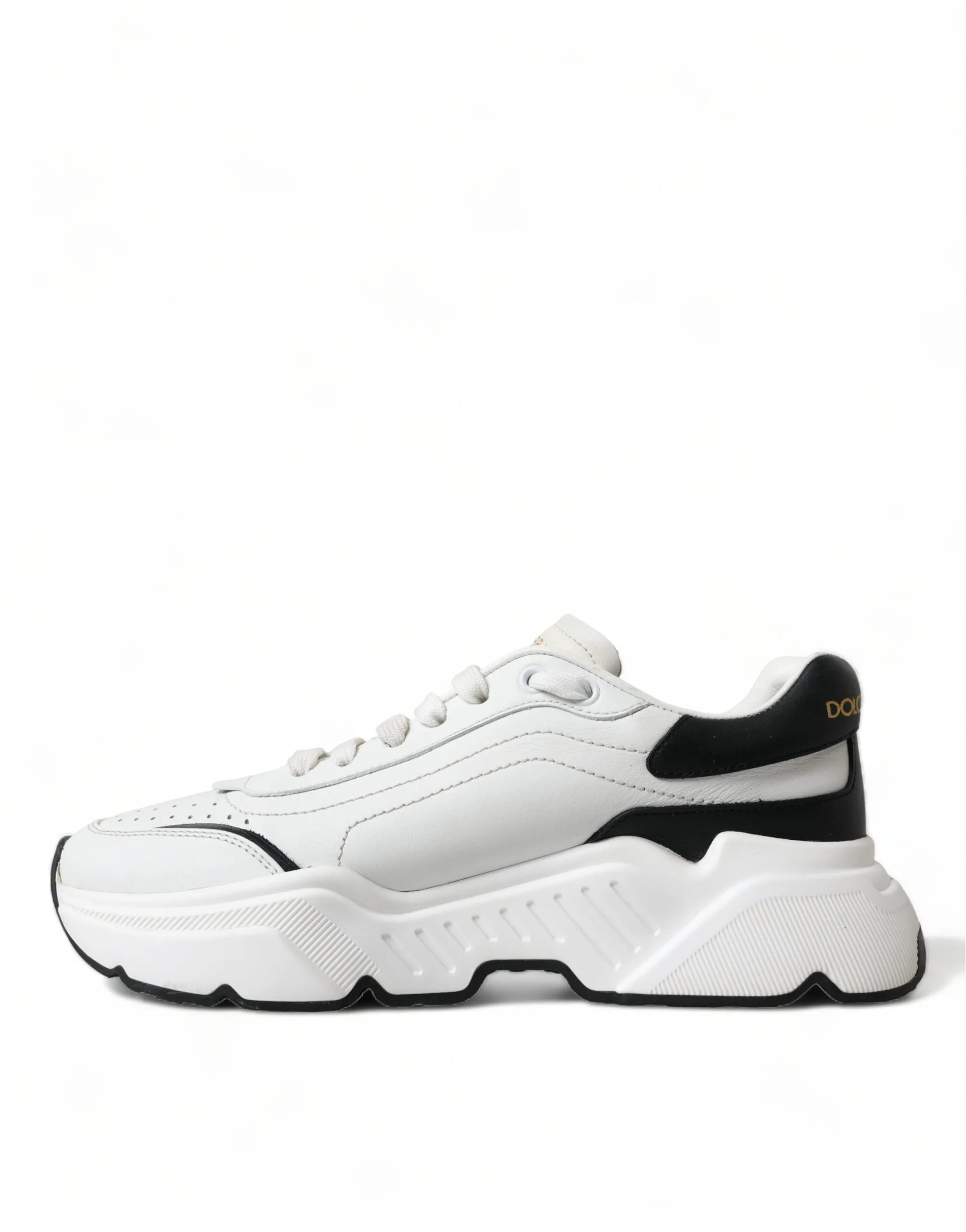 Chic Black & White Daymaster Leather Sneakers sold by Louxly product image thumbnail 5