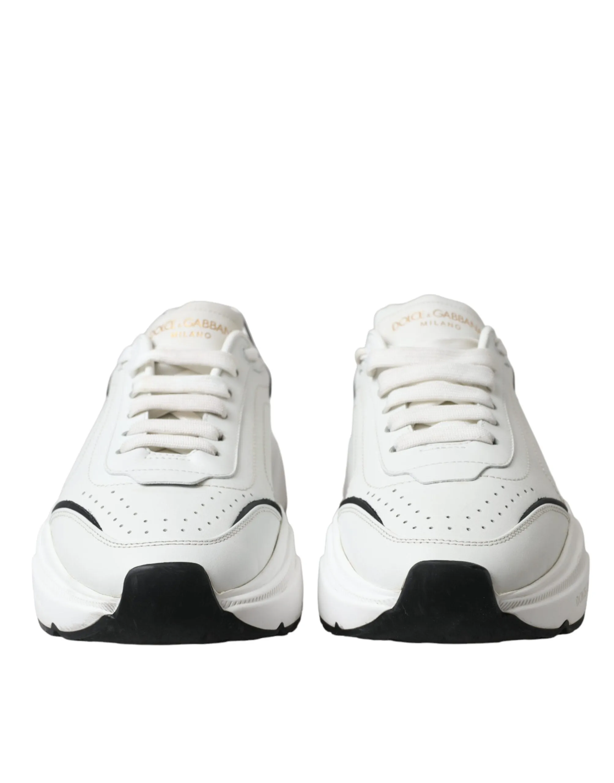 Chic Black & White Daymaster Leather Sneakers sold by Louxly product image thumbnail 2