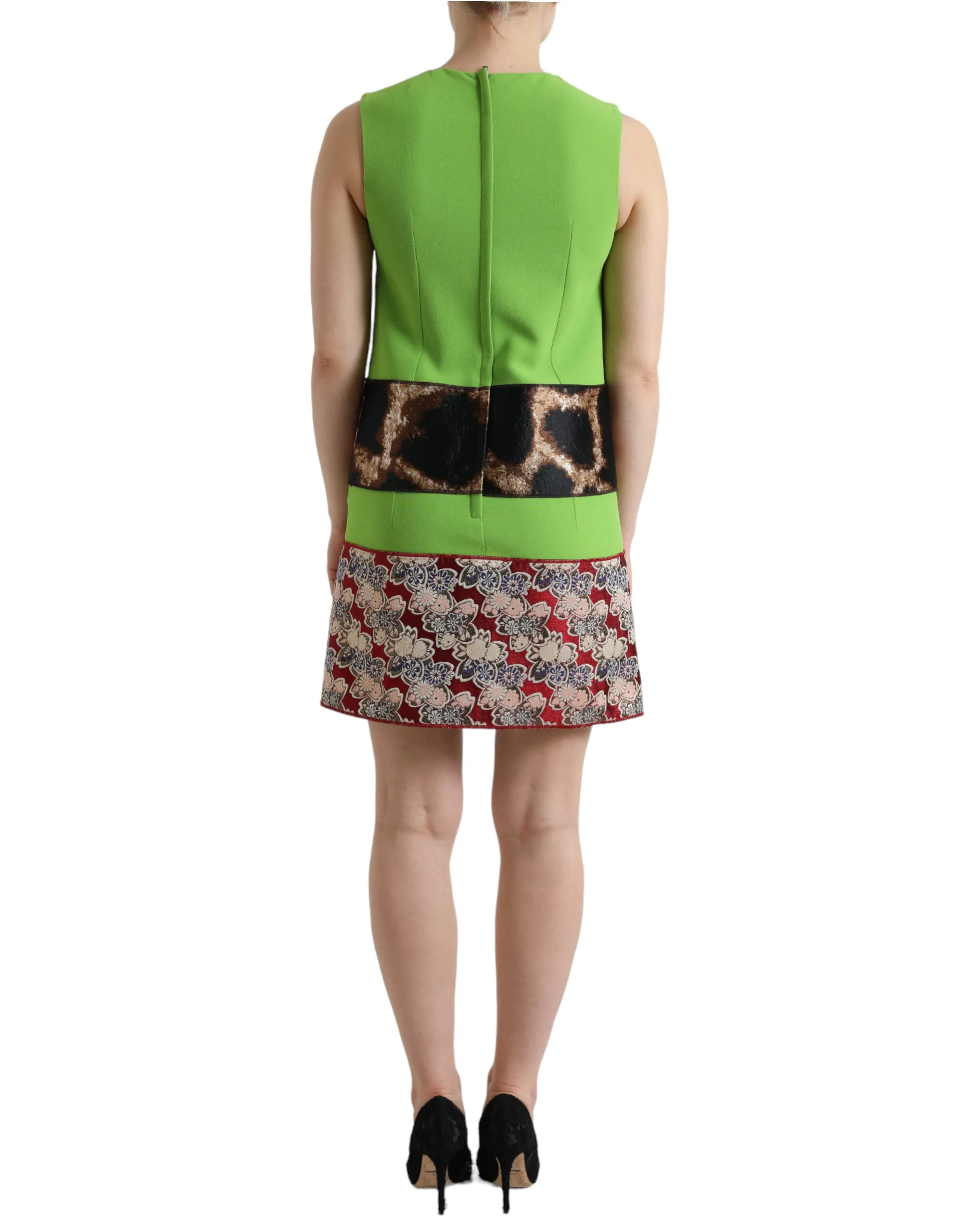 Chic Apple Green Shift Dress sold by Louxly product image thumbnail 3