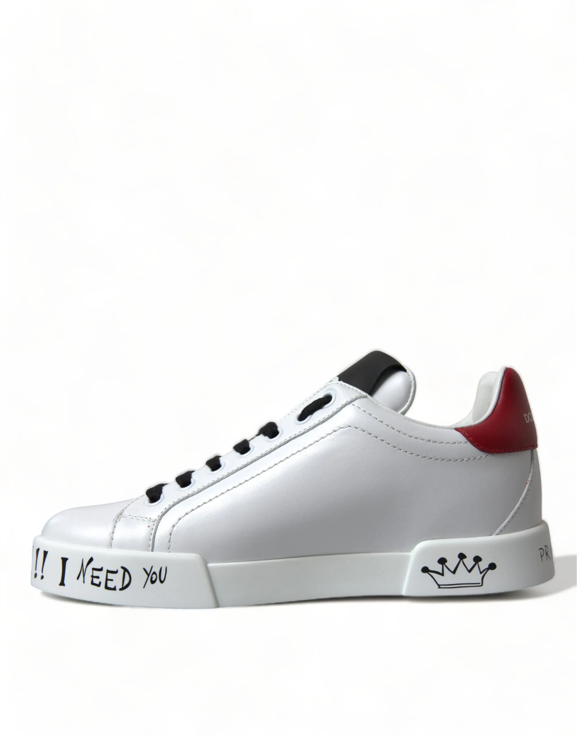 Chic White Portofino Leather Sneakers sold by Louxly product image thumbnail 5