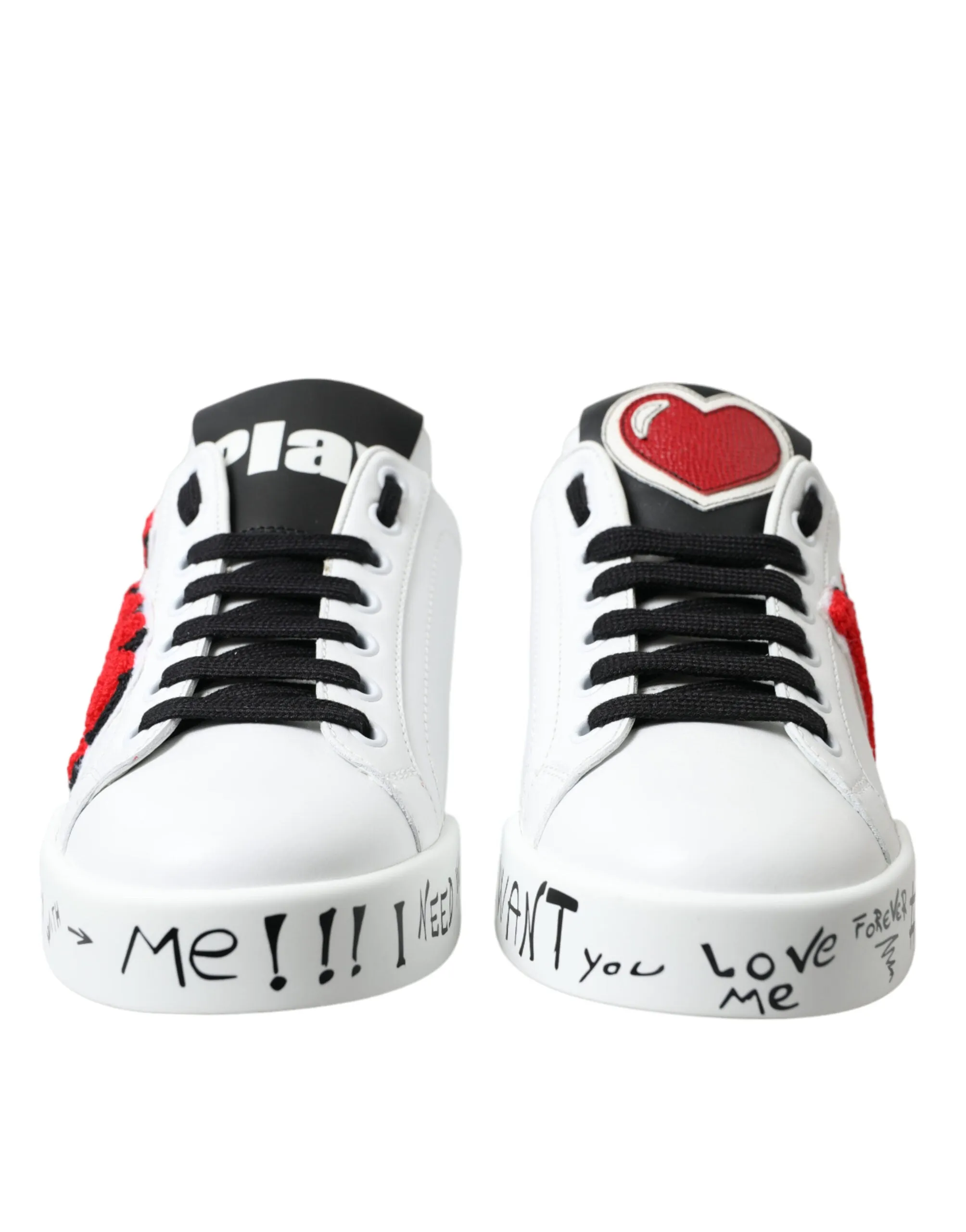 Chic White Portofino Leather Sneakers sold by Louxly product image thumbnail 2