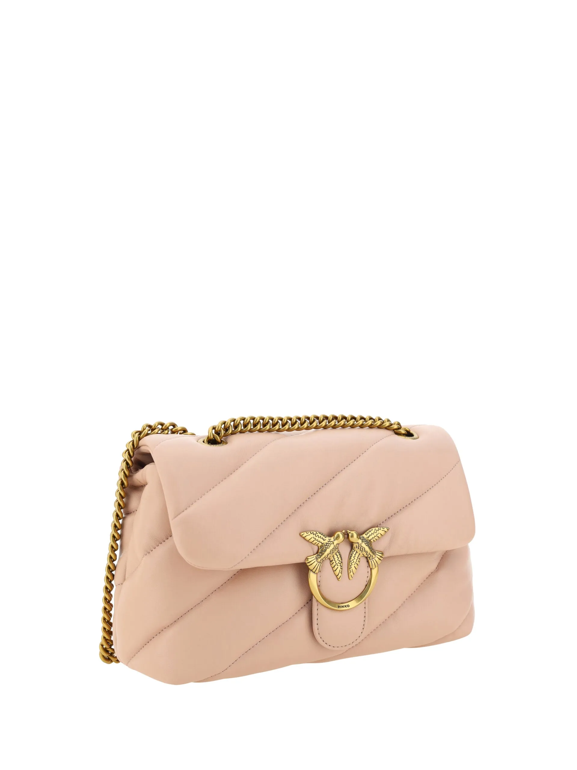 Elegant Light Pink Quilted Shoulder Bag sold by Louxly product image thumbnail 3