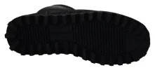 Elegant Mid-Calf Boots in Black Polyester sold by Louxly