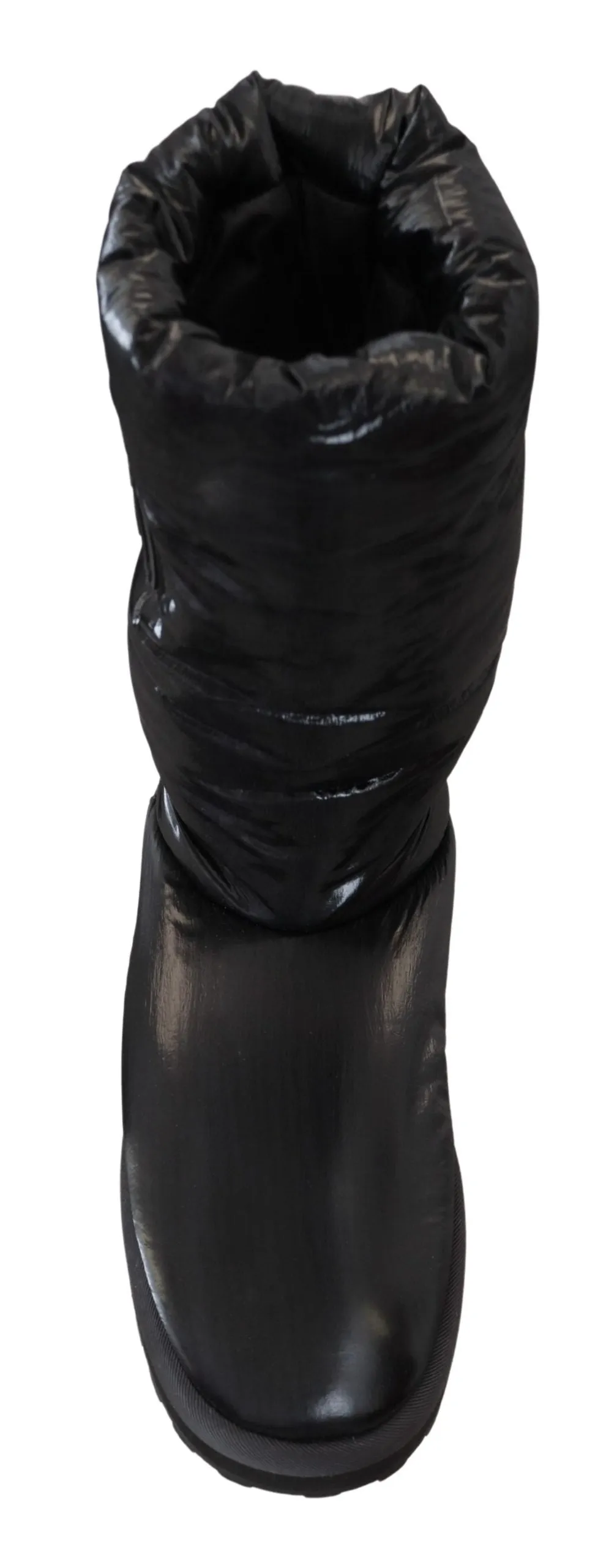 Elegant Mid-Calf Boots in Black Polyester sold by Louxly product image thumbnail 4