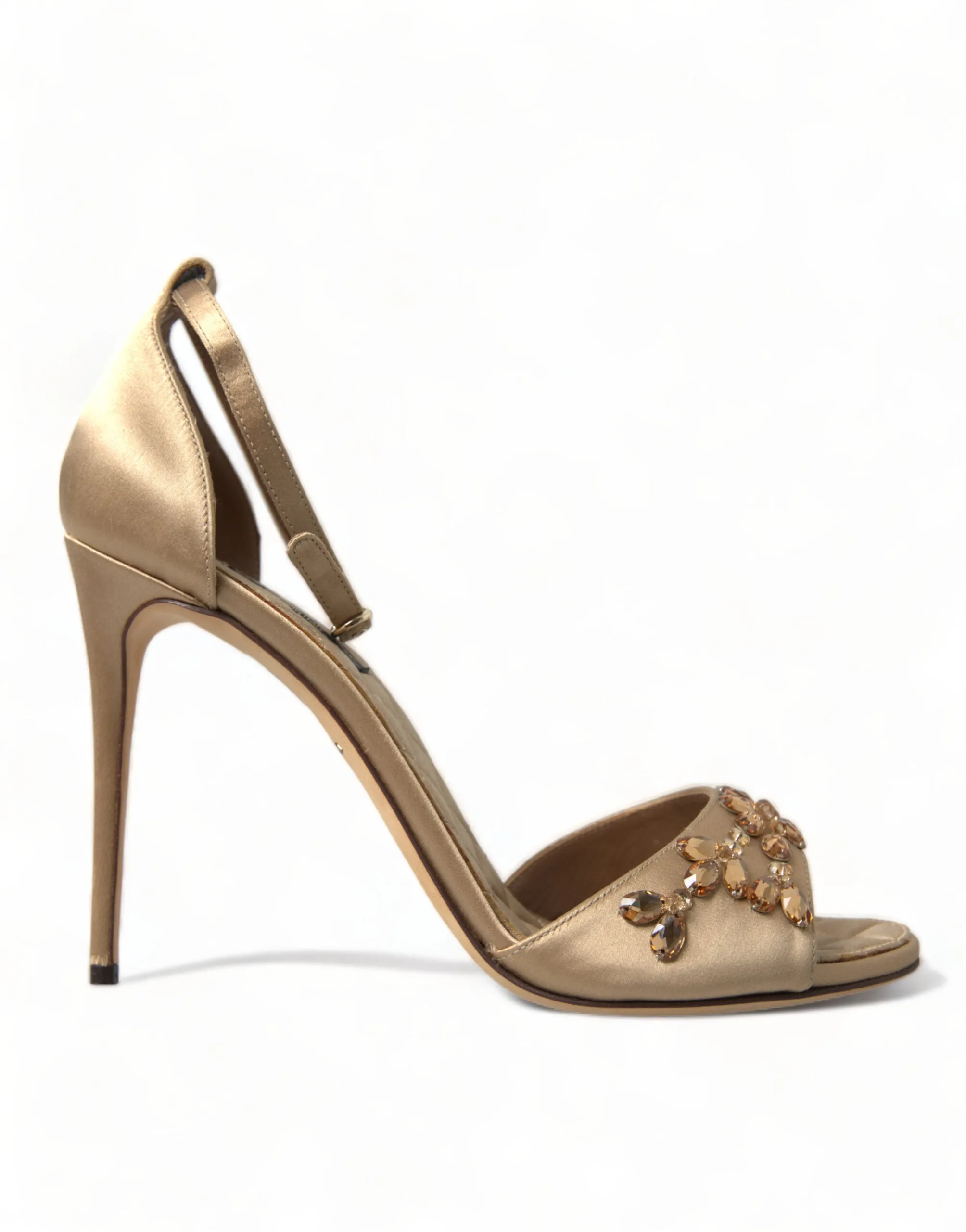 Crystal Embellished Heel Sandals sold by Louxly