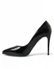 Elegant Black Patent Stiletto Heels sold by Louxly