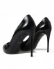 Elegant Black Patent Stiletto Heels sold by Louxly