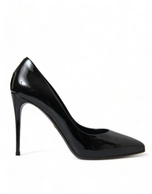 Elegant Black Patent Stiletto Heels sold by Louxly