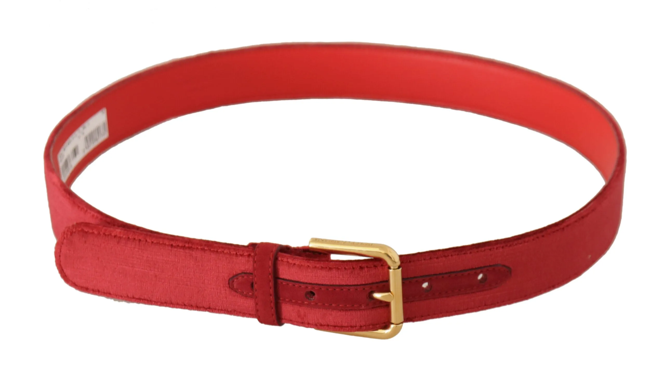 Elegant Red Suede Designer Belt sold by Louxly product image thumbnail 3