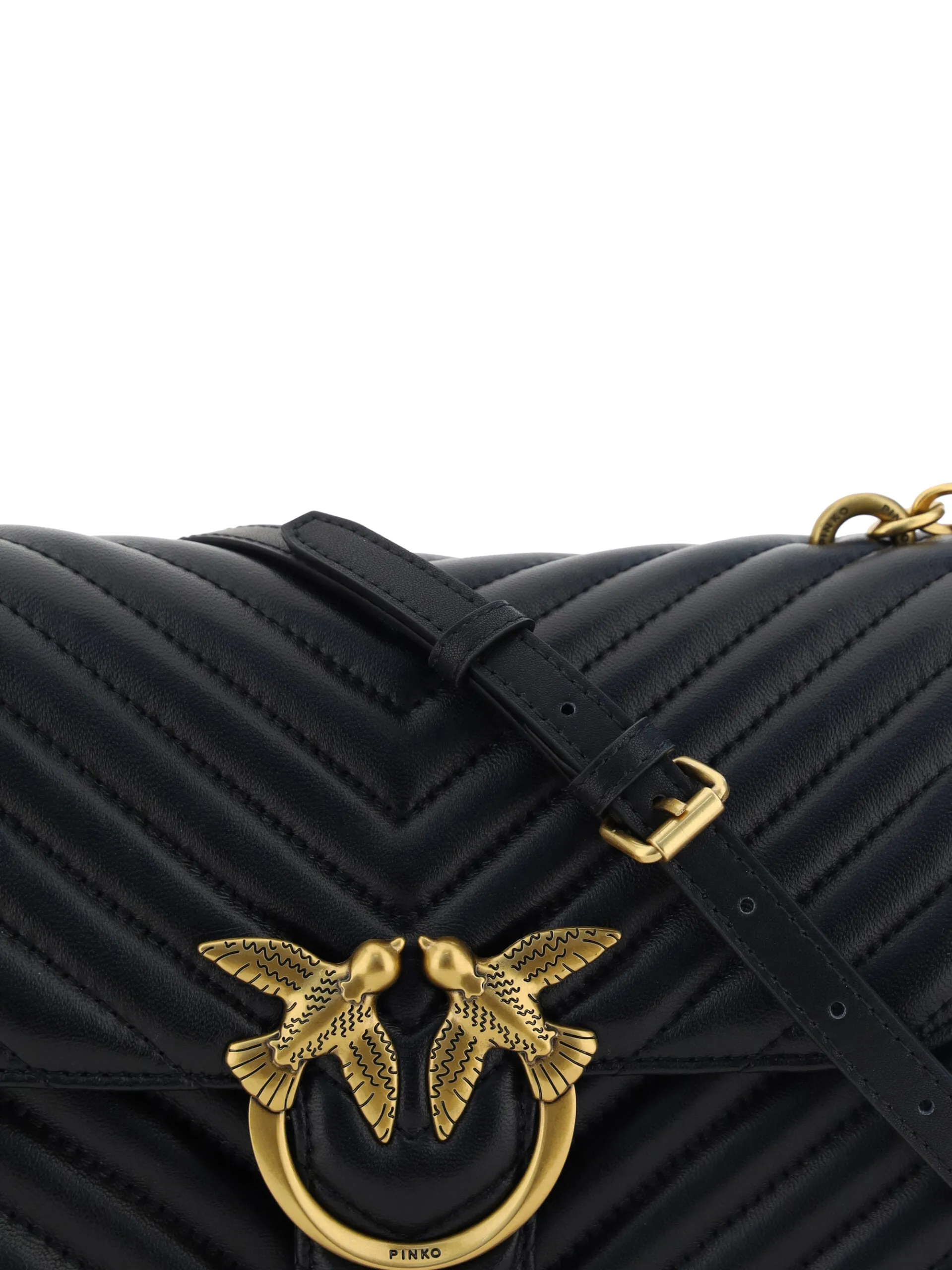 Elegant Black Quilted Leather Shoulder Bag sold by Louxly product image thumbnail 4