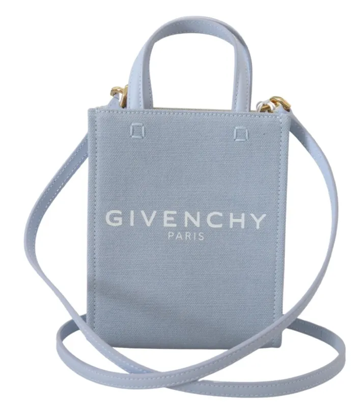 Chic Cloud Blue Cotton Mini Bag sold by Louxly