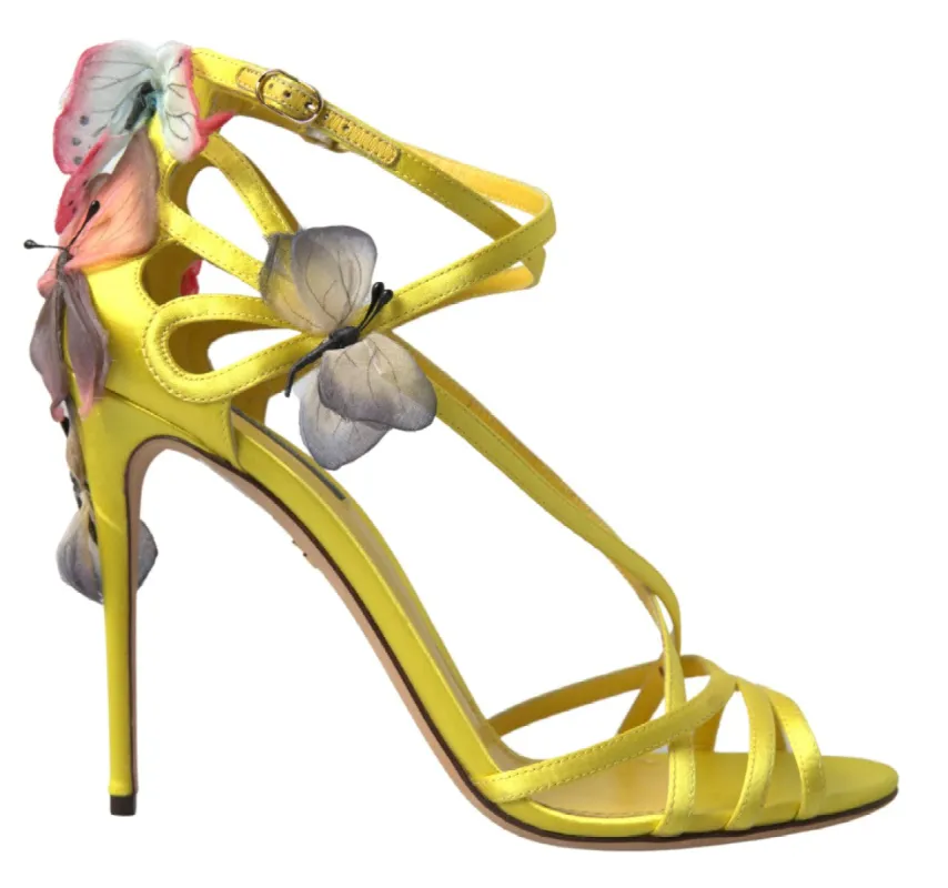 Enchanting Yellow Ankle Strap Sandals sold by Louxly