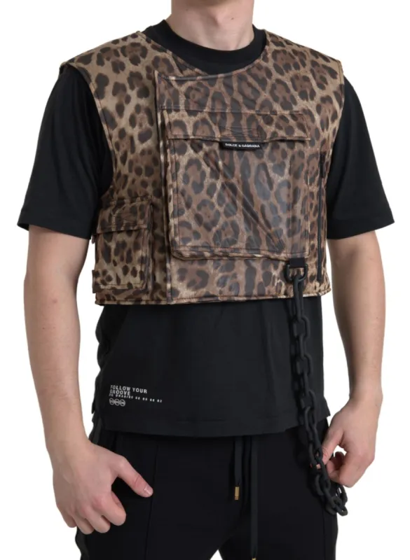 Silk Leopard Vest Exclusive Sportswear sold by Louxly