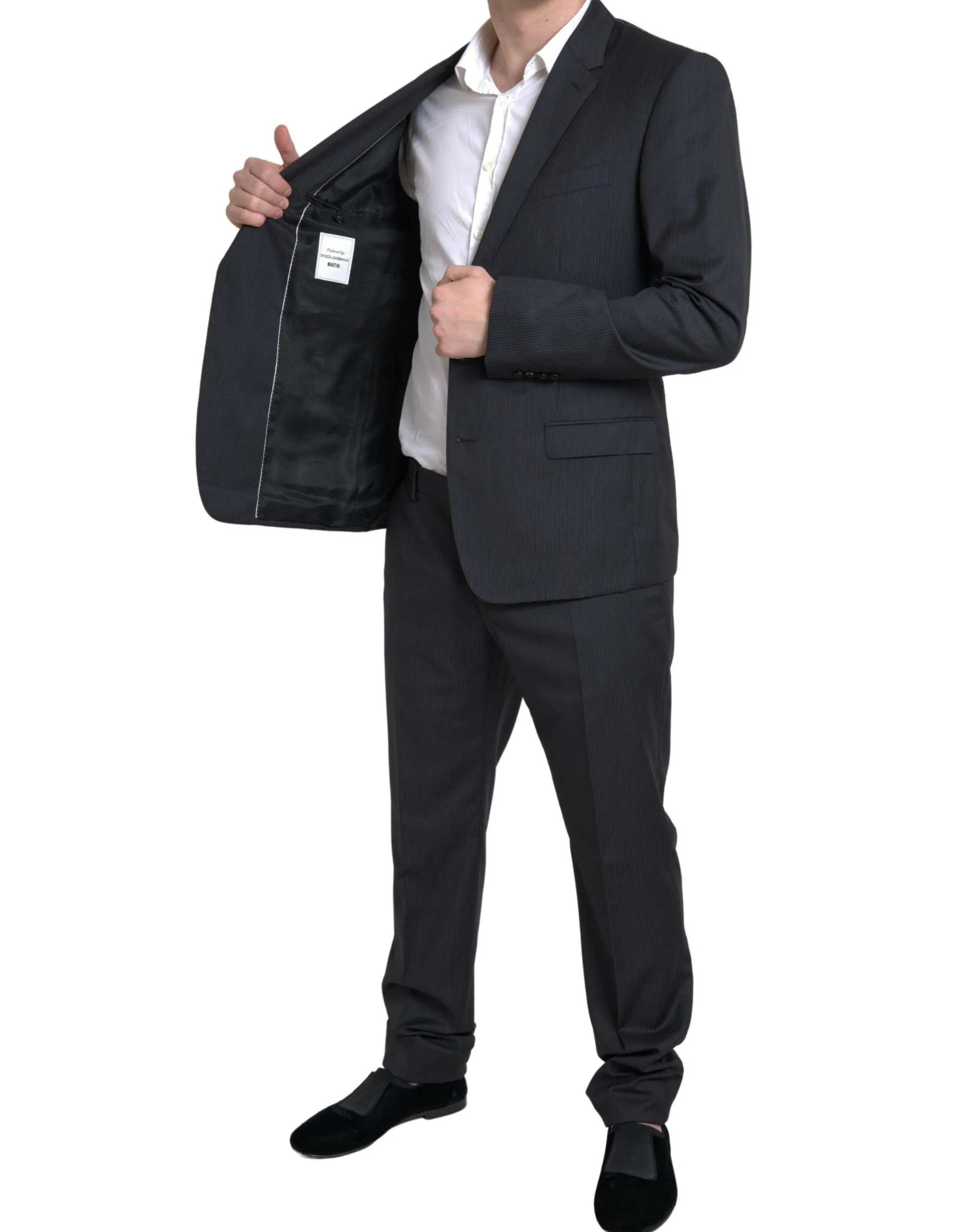 Elegant Black Two-Piece Slim Fit Suit sold by Louxly product image thumbnail 5