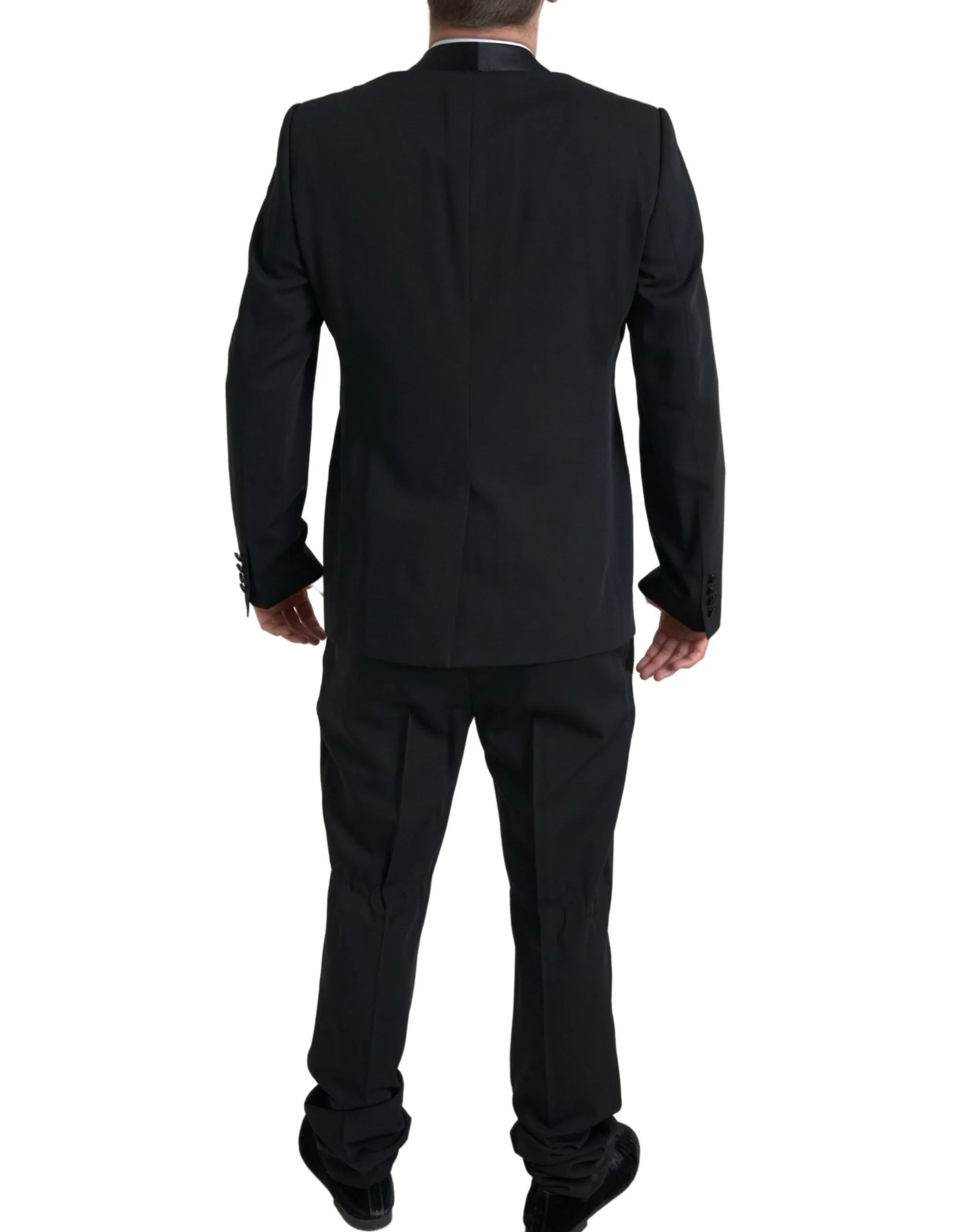 Elegant Black Slim Fit Two-Piece Suit sold by Louxly product image thumbnail 3