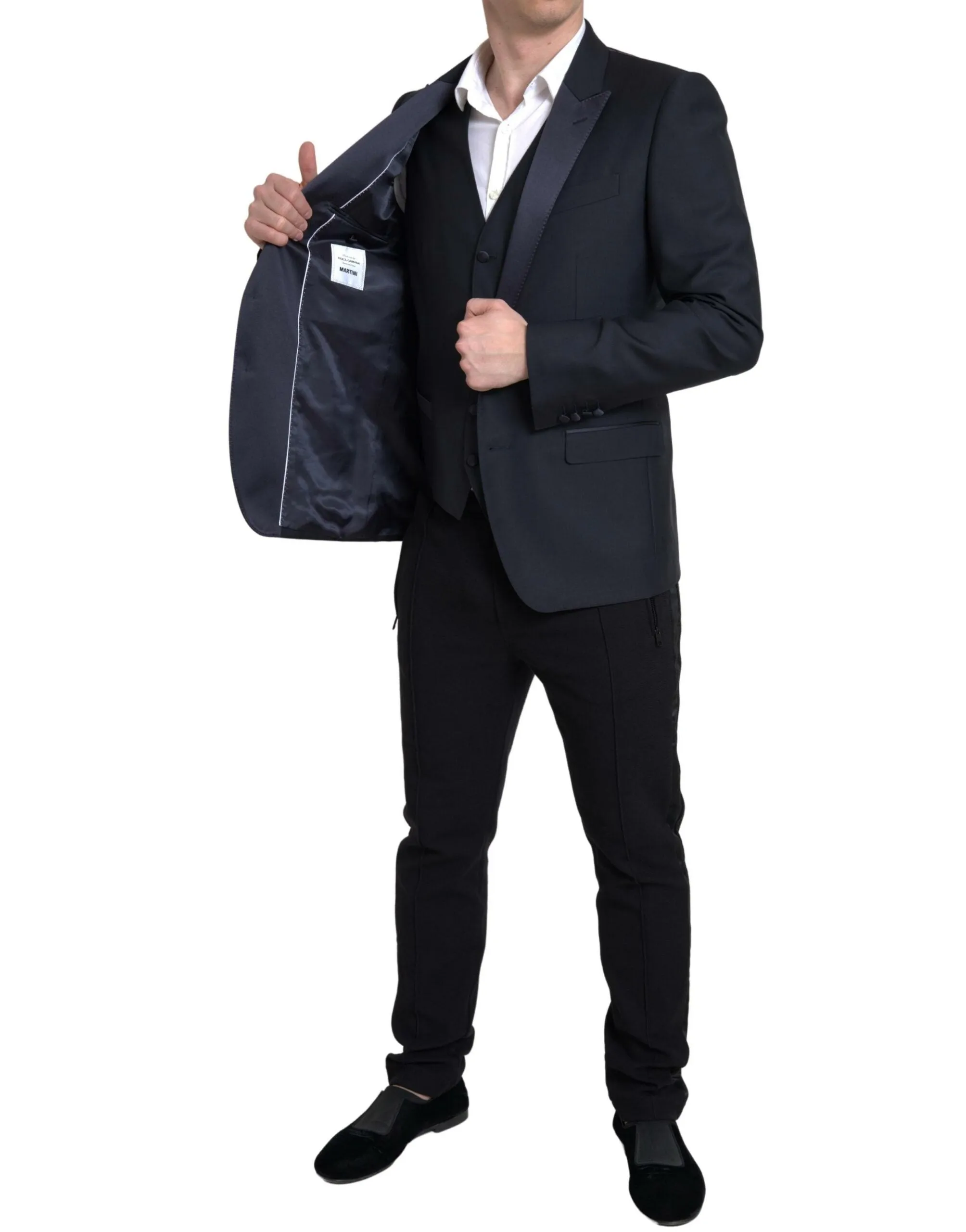 Elegant Slim Fit Two-Piece Martini Suit sold by Louxly product image thumbnail 4