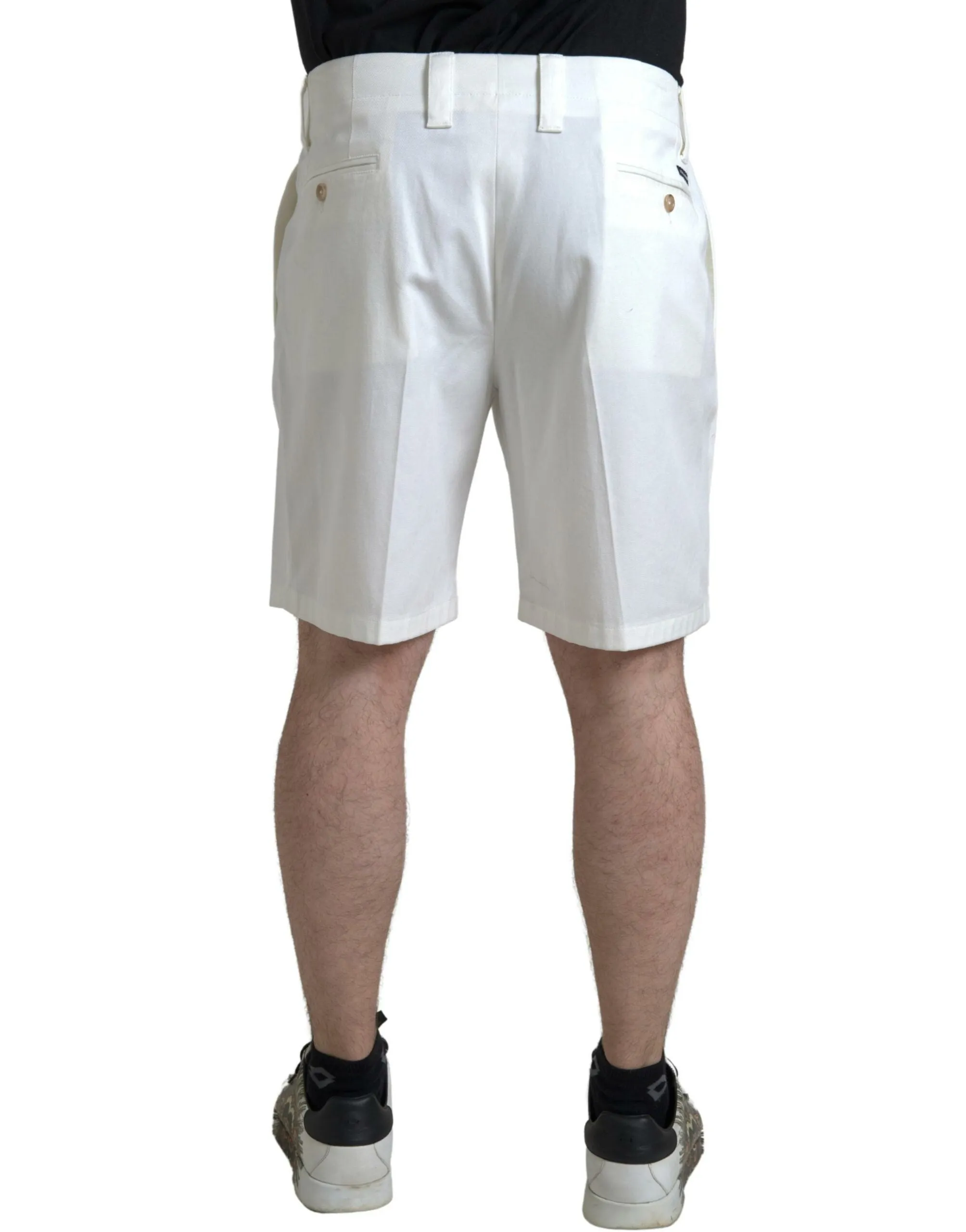Elegant White Bermuda Denim Shorts sold by Louxly product image thumbnail 2
