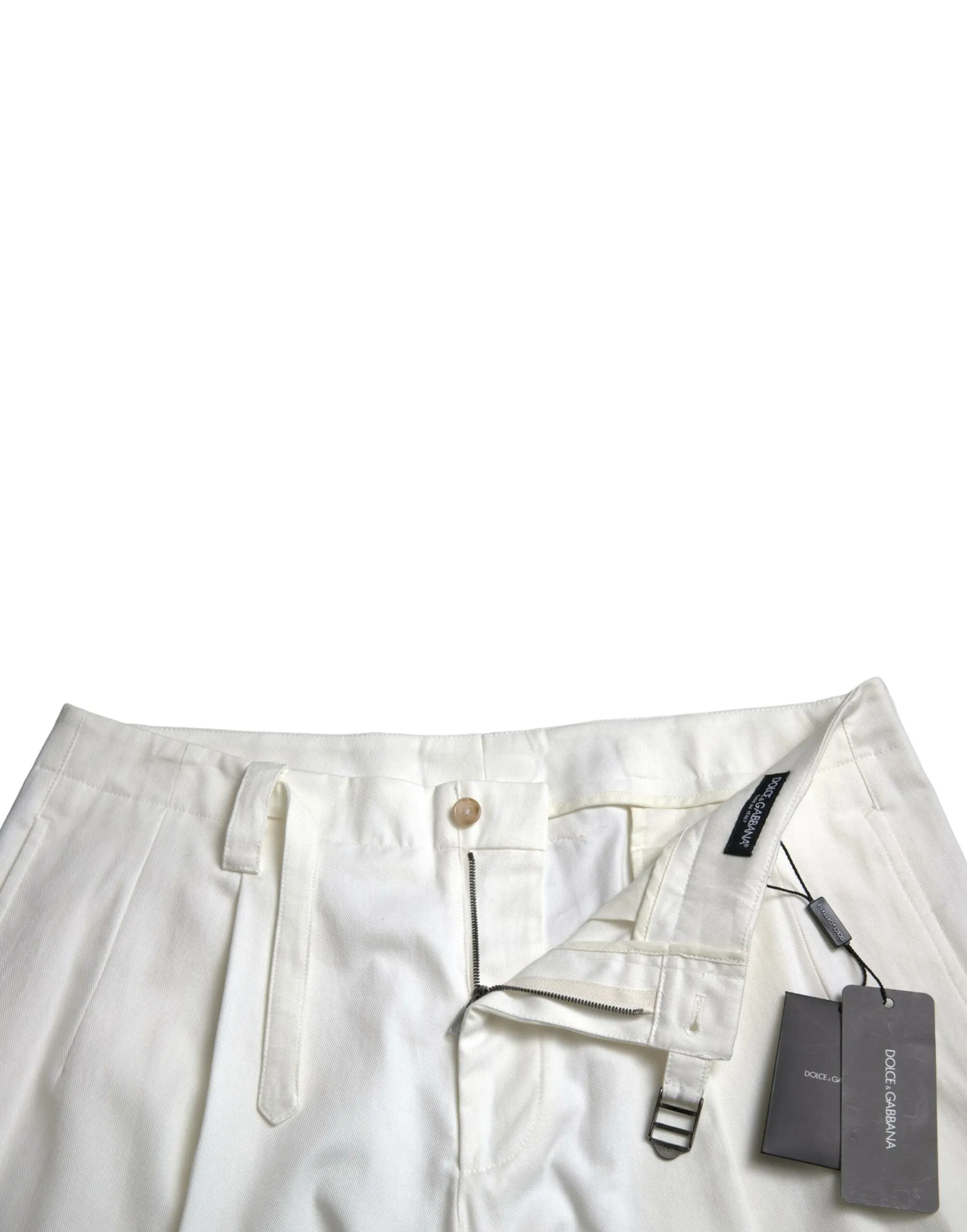 Elegant White Bermuda Denim Shorts sold by Louxly product image thumbnail 4
