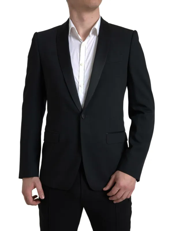 Chic Slim Fit Virgin Wool Blazer sold by Louxly