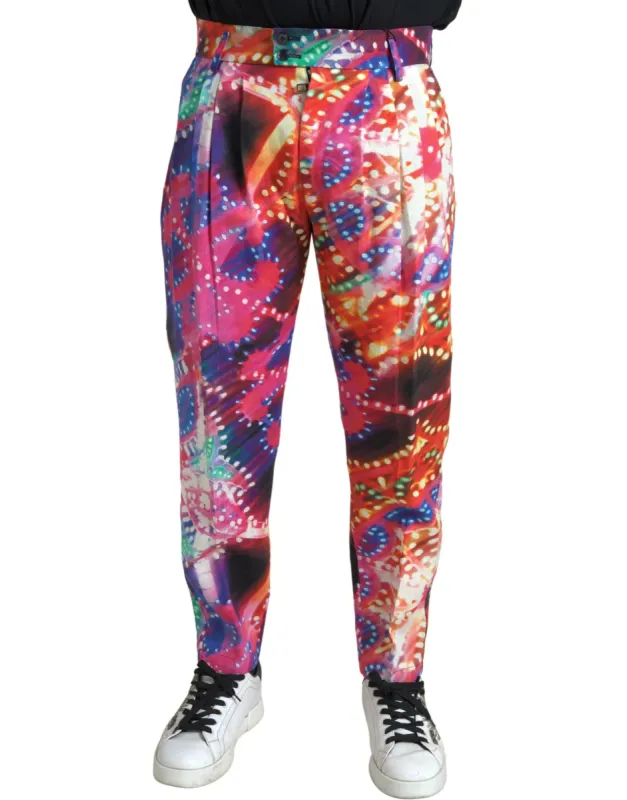Multicolor Linen Chino Pants - Italian Elegance sold by Louxly