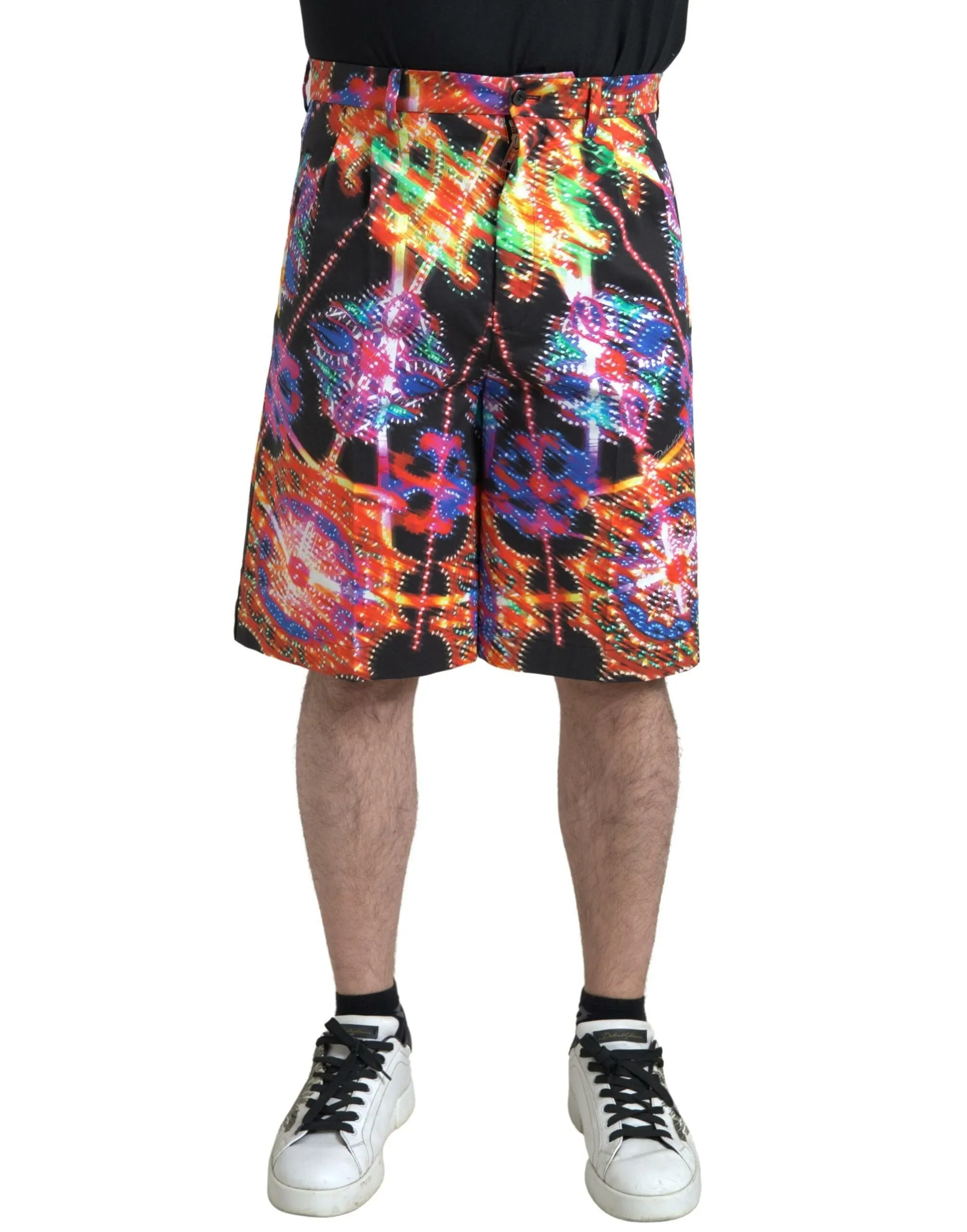 Multicolor Printed Bermuda Shorts sold by Louxly