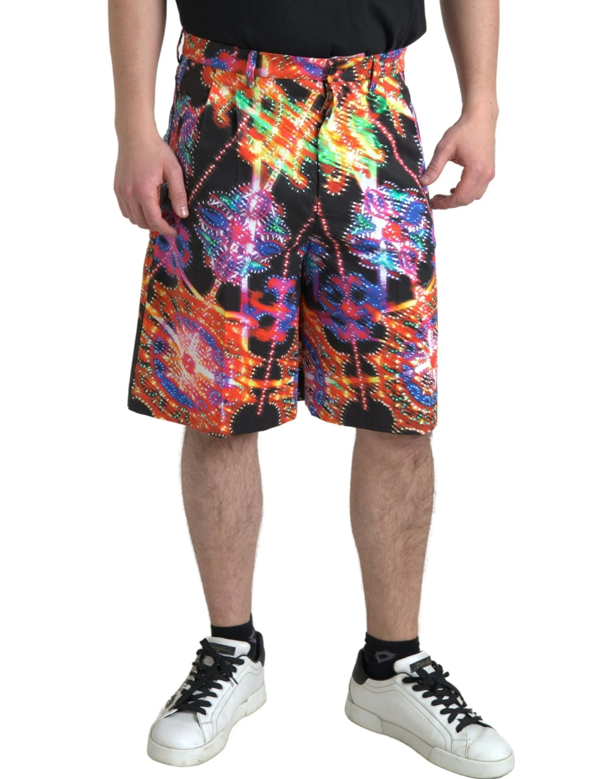 Multicolor Printed Bermuda Shorts sold by Louxly product image thumbnail 3
