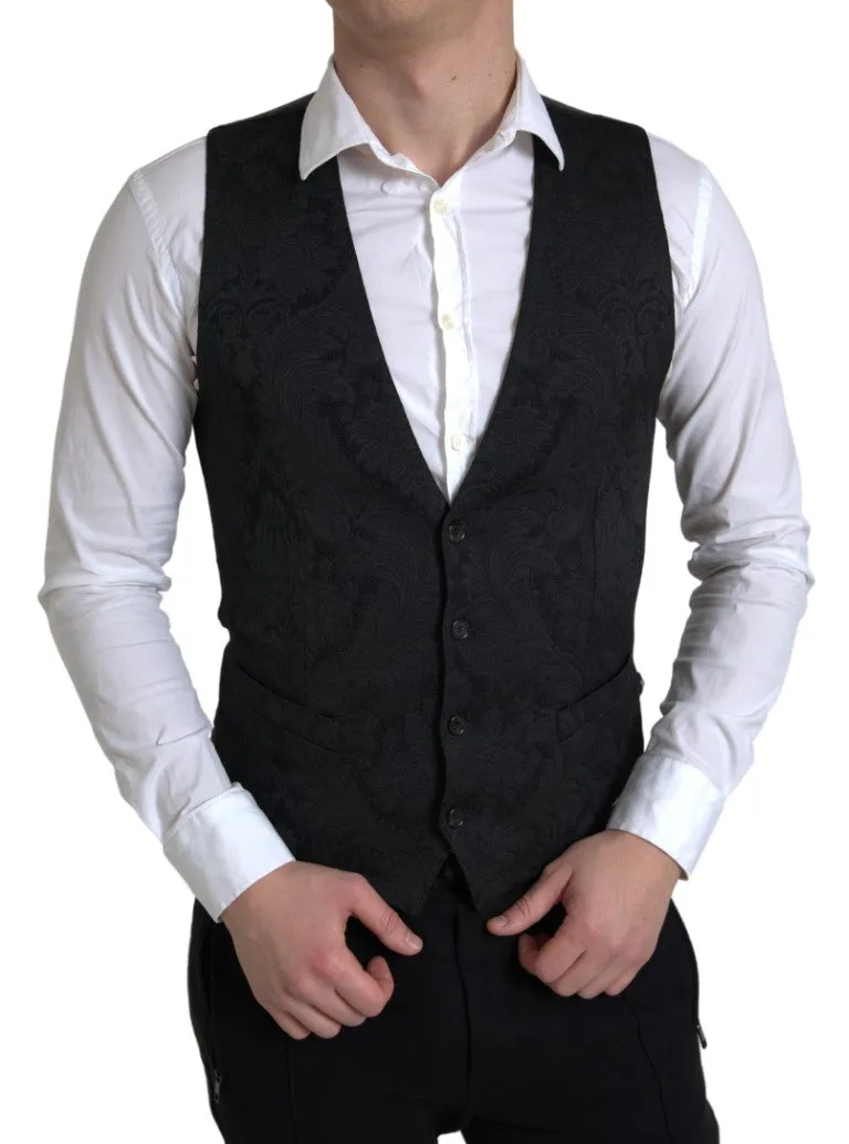 Elegant Black Formal Dress Vest sold by Louxly
