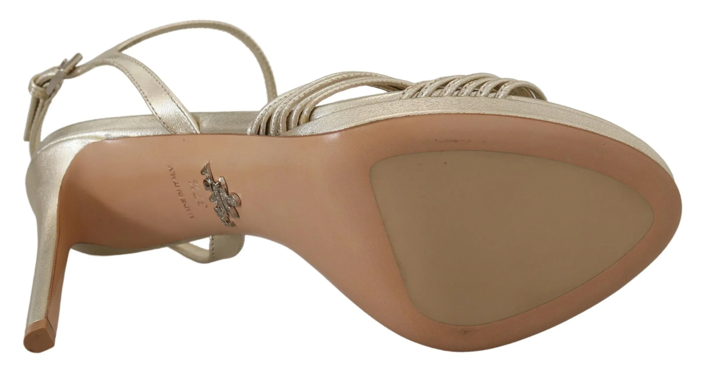 Elegant Gold Stiletto Heel Sandals sold by Louxly product image thumbnail 2