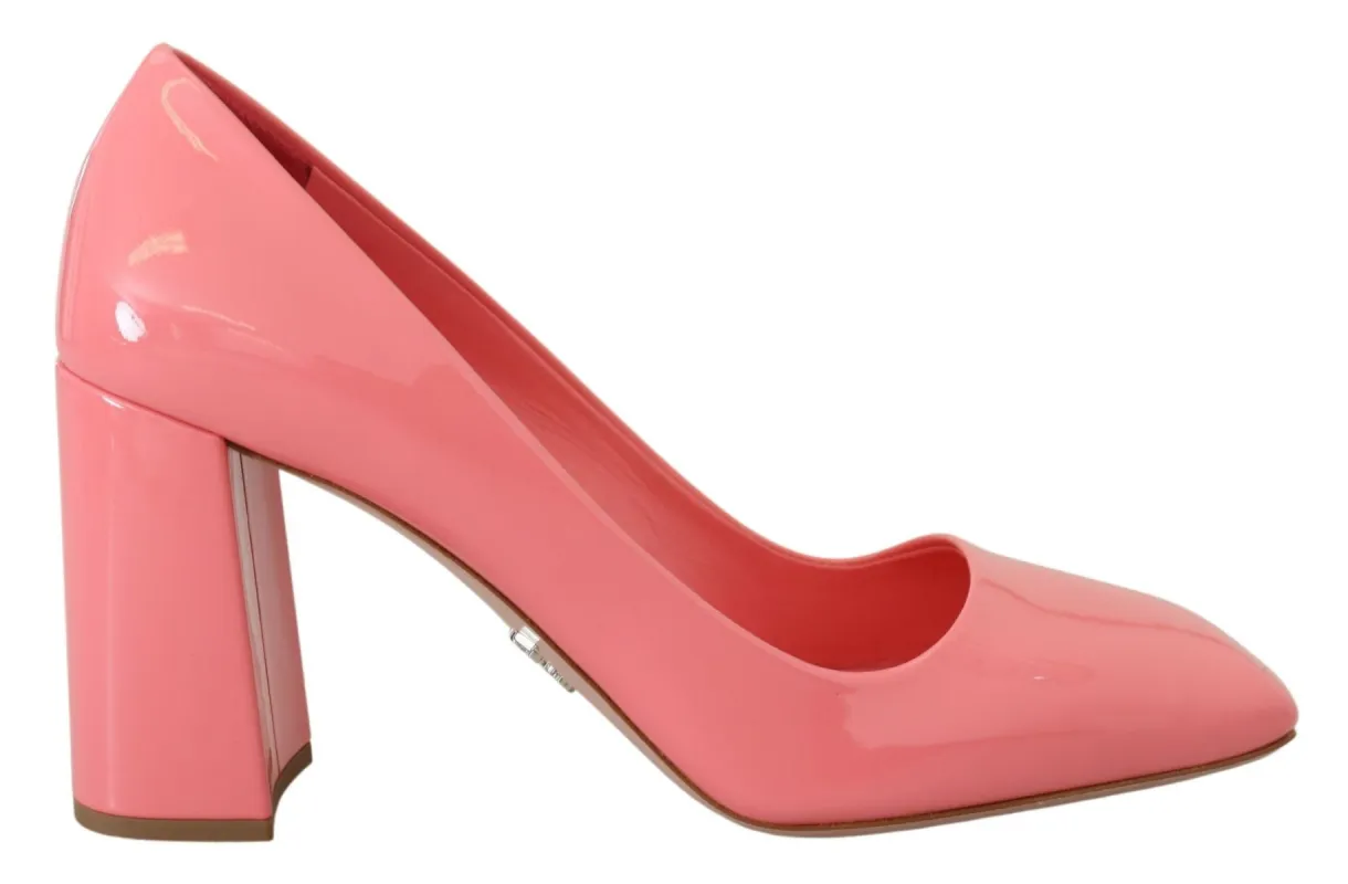 Elegant Square Toe Pink Heels sold by Louxly