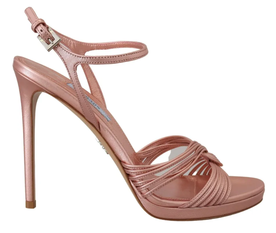 Elegant Pink Stiletto Heel Sandals sold by Louxly