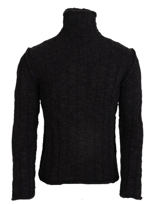 Elegant Turtleneck Wool-Blend Sweater sold by Louxly