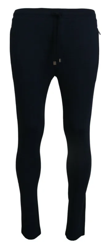 Elegant Blue Casual Track Sweatpants sold by Louxly