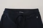 Elegant Blue Casual Track Sweatpants sold by Louxly