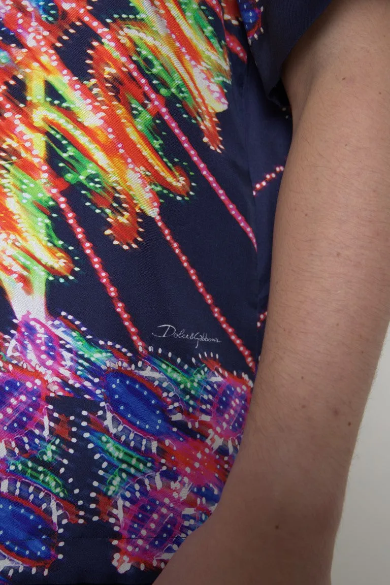 Multicolor Silk Button-Down Casual Shirt sold by Louxly product image thumbnail 4