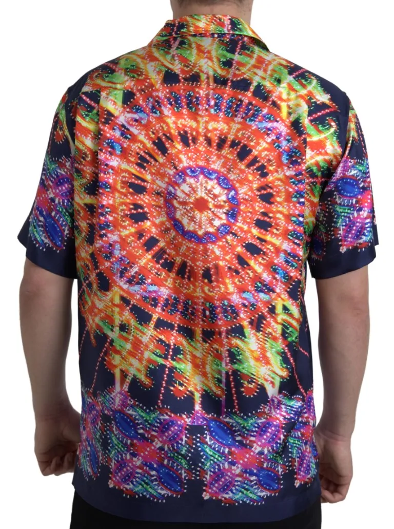 Multicolor Silk Button-Down Casual Shirt sold by Louxly product image thumbnail 2