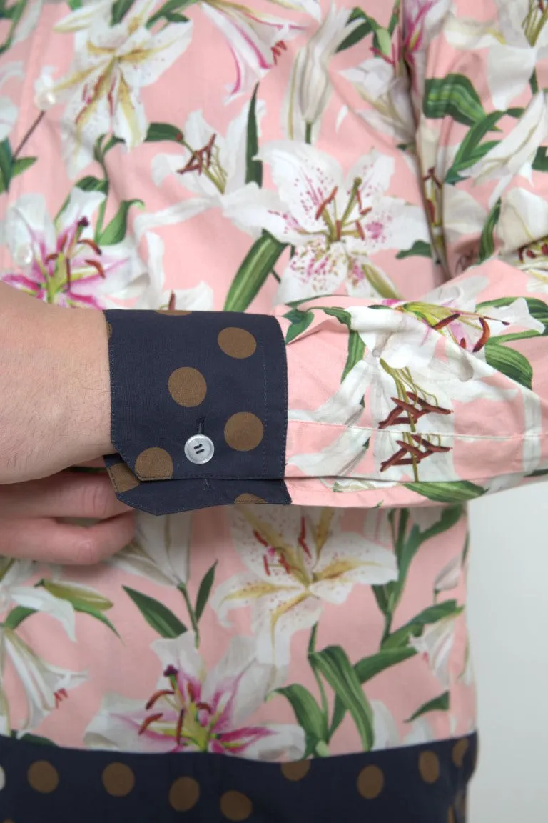 Elegant Slim Fit Pink Casual Shirt sold by Louxly product image thumbnail 2