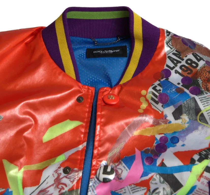 Elegant Orange Bomber Jacket - Men's Luxury Outerwear sold by Louxly product image thumbnail 4