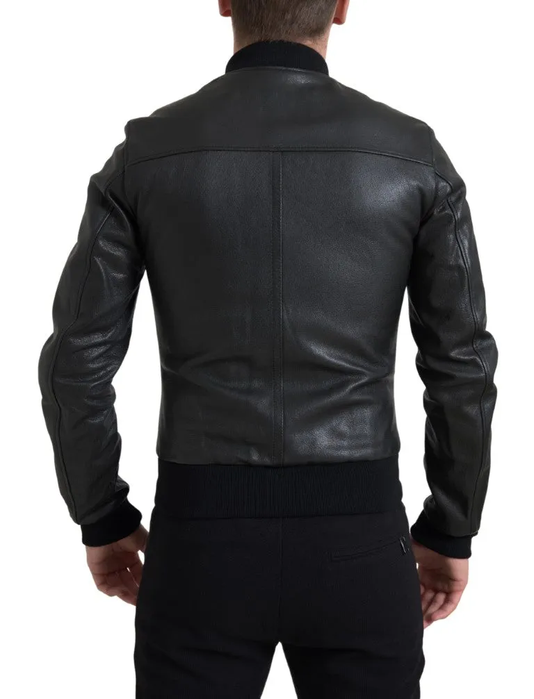 Elegant Black Leather Biker Jacket sold by Louxly product image thumbnail 2