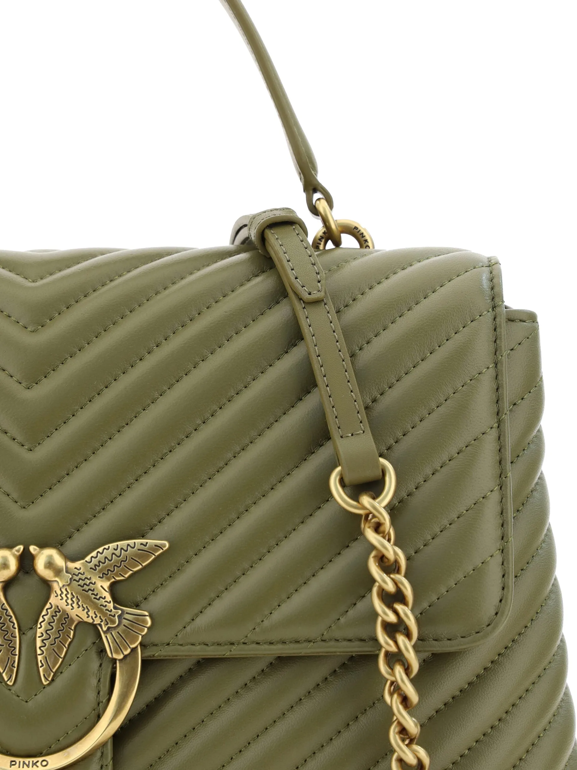 Emerald Elegance Calf Leather Handbag sold by Louxly product image thumbnail 4