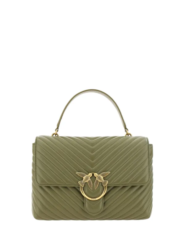 Emerald Elegance Calf Leather Handbag sold by Louxly