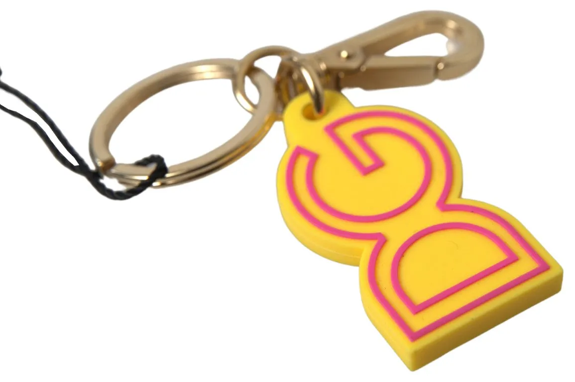 Chic Yellow Logo-Engraved Keychain sold by Louxly product image thumbnail 3