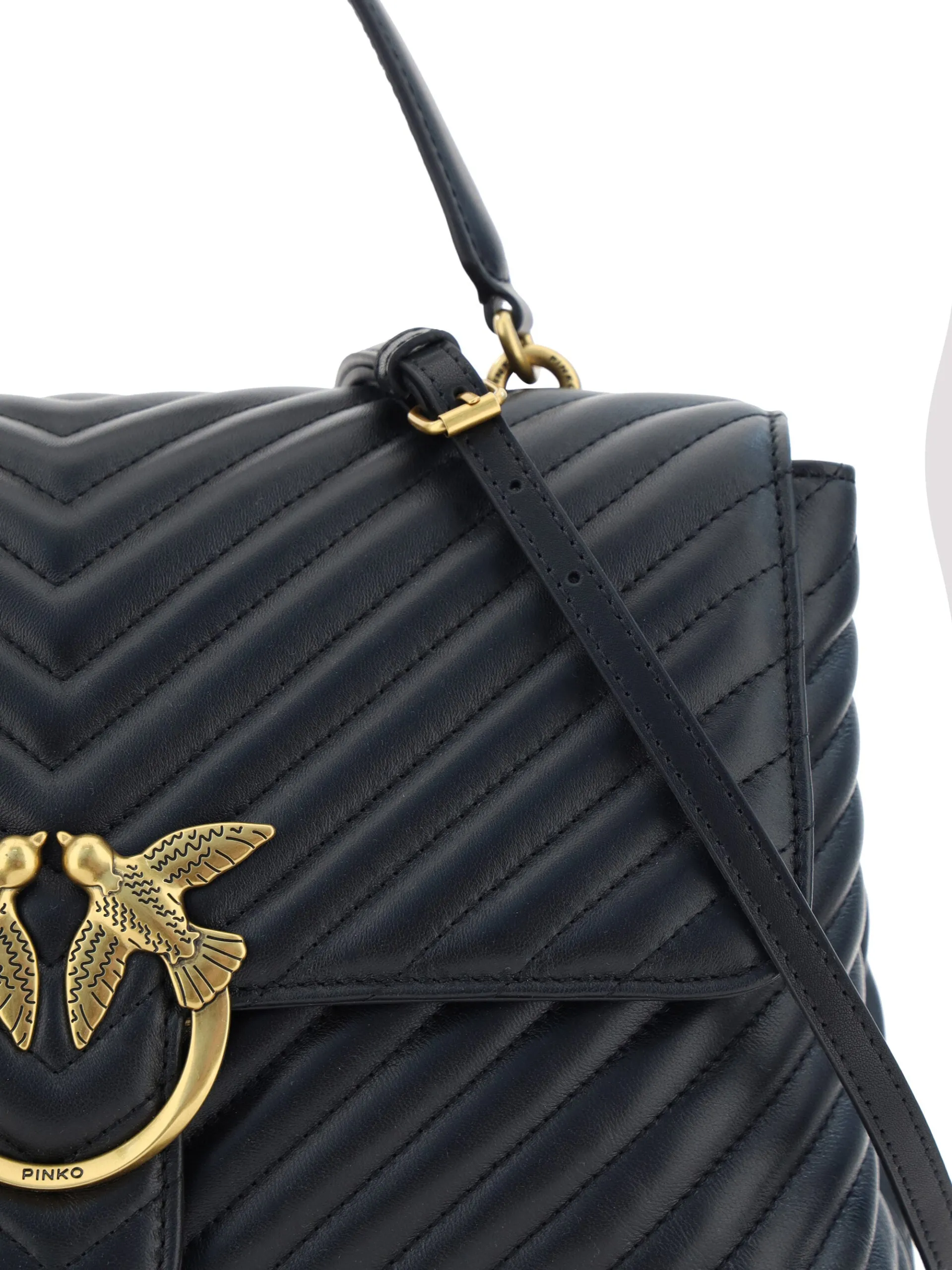 Elegant Black Calf Leather Handbag sold by Louxly product image thumbnail 4