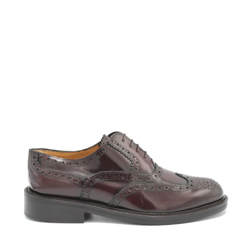 Elegant Bordeaux Calf Leather Formal Shoes sold by Louxly