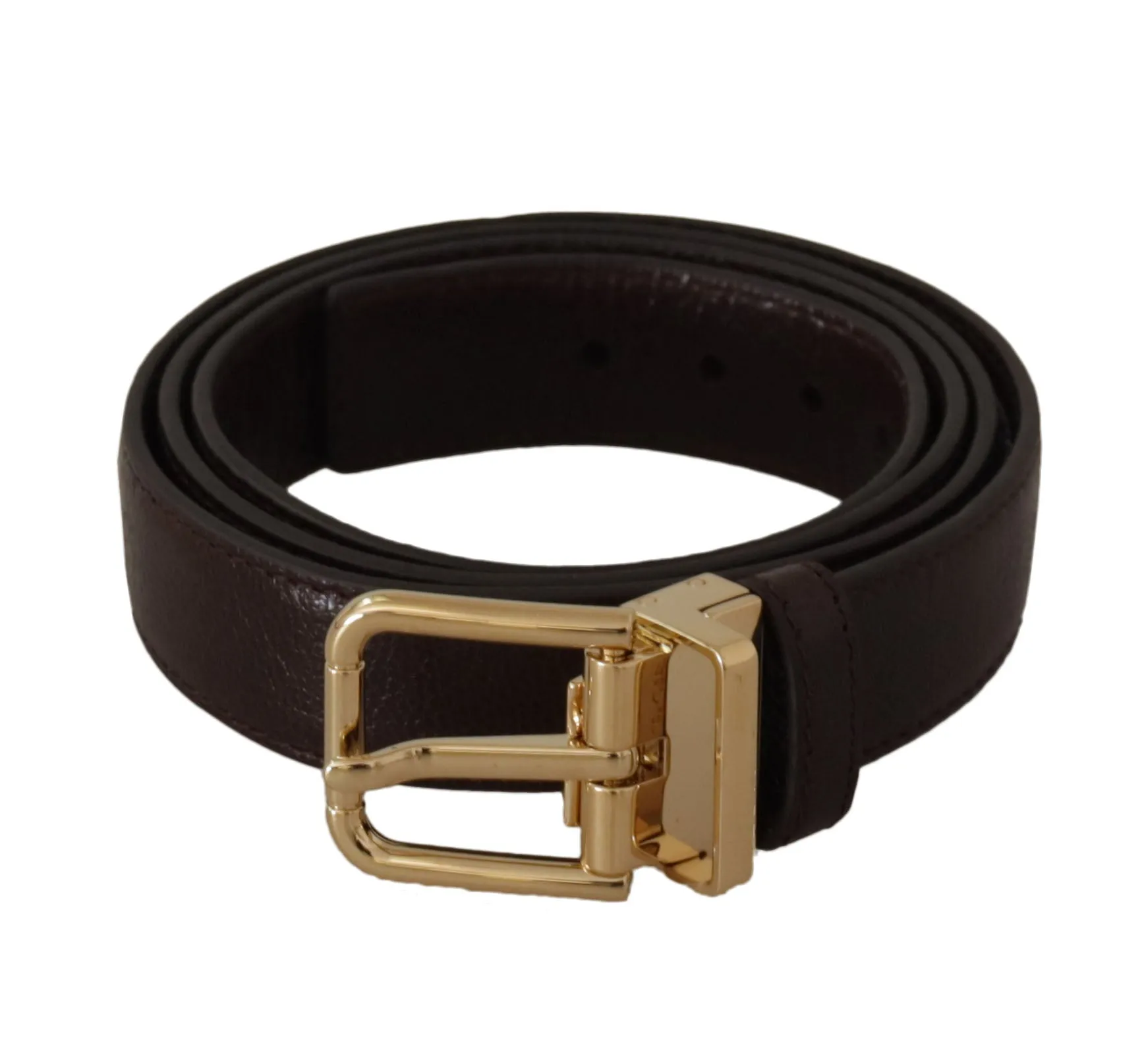 Elegant Leather Belt with Metal Buckle sold by Louxly