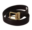 Elegant Leather Belt with Metal Buckle sold by Louxly