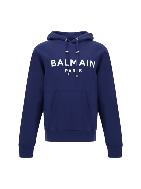 Elegant Navy Blue Monogram Hoodie sold by Louxly