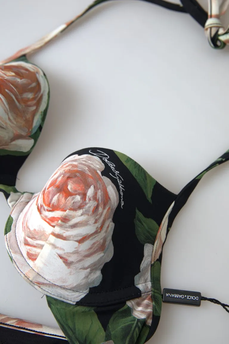 Floral Elegance Elastic Bikini Top sold by Louxly product image thumbnail 3