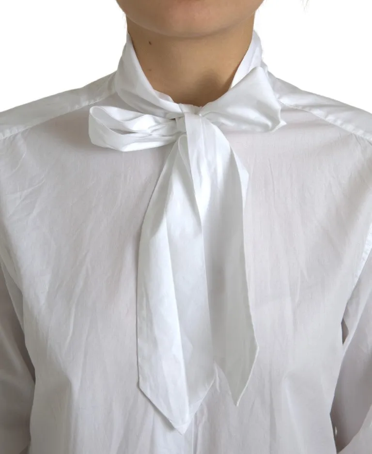 Elegant White Cotton Long Sleeve Shirt sold by Louxly product image thumbnail 4