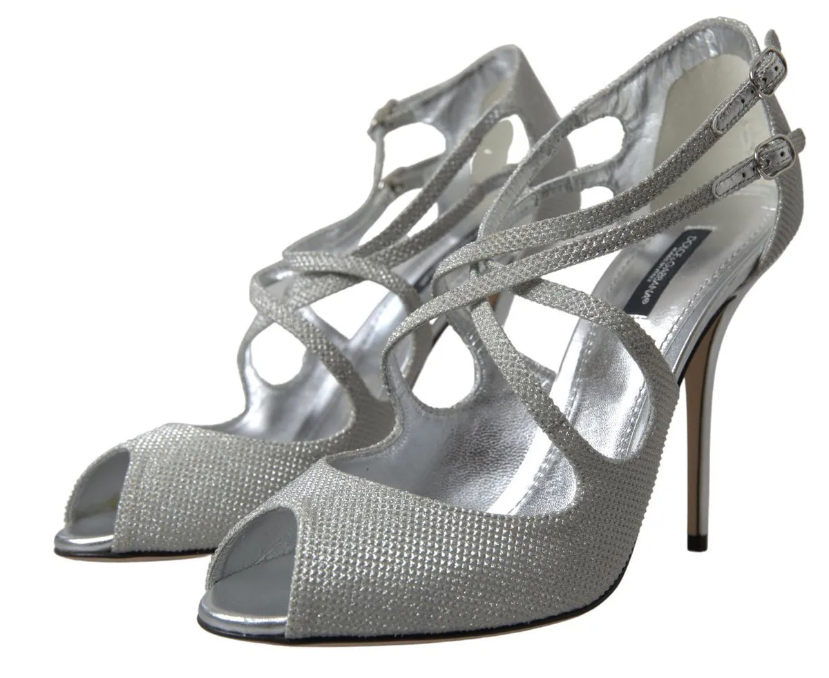 Elegant Shimmering Silver High-Heeled Sandals sold by Louxly product image thumbnail 5