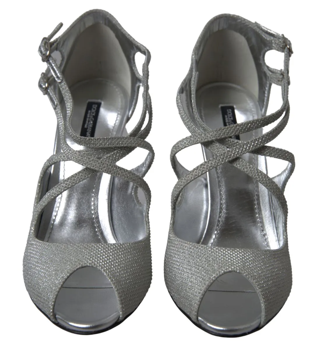 Elegant Shimmering Silver High-Heeled Sandals sold by Louxly product image thumbnail 4